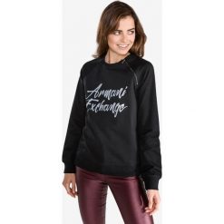 Armani Exchange Bluza Czarny. Czarne bluzy damskie Armani Exchange, xs, z nadrukiem, z bawełny, bez rękawów, bez kaptura. Za 473,95 zł.