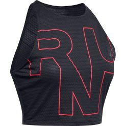 Under Armour Streaker 2.0 RUN Crop Top Czarny. Czarne podkoszulki damskie Under Armour, m, z nadrukiem, z poliesteru, bez kołnierzyka. Za 171,95 zł.