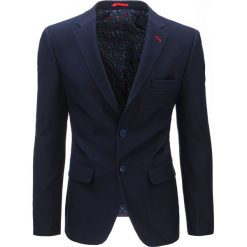 Marynarki męskie: Marynarka męska casual granatowa (mx0371)