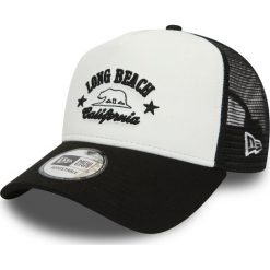 New Era Long Beach White A Frame Czapka z daszkiem Czarny Biały. Czarne czapki męskie z haftami, z bawełny. Za 119,95 zł.