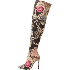 BEBO JAYNE Kozaki na obcasie black. Czarne buty zimowe damskie BEBO, z materiału, na obcasie. Za 239,00 zł.