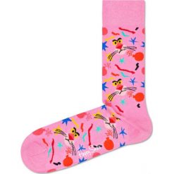 Happy Socks Pink Panther Bomb Voyage Skarpetki Różowy. Różowe skarpetki męskie Happy Socks, bez wzorów, z elastanu. Za 68,95 zł.