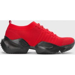 Kazar Studio - Buty. Czerwone sneakersy męskie Kazar Studio, z okrągłym noskiem, na sznurówki. Za 199,90 zł.
