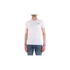 T-shirty z krótkim rękawem Patrizia Pepe 5M1238/A4XV. Białe t-shirty męskie Patrizia Pepe, s, bez wzorów, bez kołnierzyka, krótkie. Za 339,24 zł.