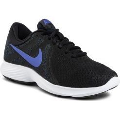 Buty NIKE - Revolution 4 Eu AJ3491 014 Black/Saphire/Anthracite. Czarne buty sportowe damskie Nike, bez wzorów, z tworzywa sztucznego, sportowe, do biegania, nike revolution. W wyprzedaży za 179,00 zł.