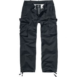 Brandit Heavy Weight Trouser Spodnie czarny. Czarne spodnie męskie marki Brandit, xl, z aplikacjami, vintage, długie. Za 184,90 zł.