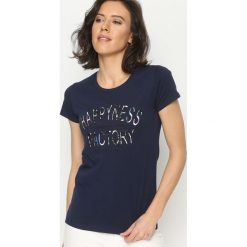 Bluzki, topy, tuniki: Granatowy T-shirt Felicity