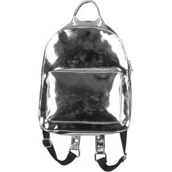 Plecaki męskie: Plecak w kolorze srebrnym – (S)24 x (W)32 x (G)12 cm