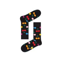 Skarpetki Happy Socks - Vitamins (CHE01-9002). Szare skarpetki damskie marki Happy Socks, w kolorowe wzory, z bawełny. Za 34,90 zł.