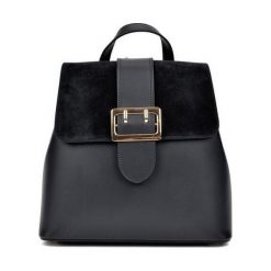 Sofia Cardoni Skórzany plecak AW18SC3117 Nero. Plecaki damskie Sofia Cardoni, bez wzorów, ze skóry. W wyprzedaży za 361,00 zł.