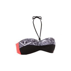 Góra kostiumu kąpielowego LAETI MAORI damska. Czarne t-shirty damskie OLAIAN, bez wzorów, z elastanu, bez rękawów. Za 49,99 zł.
