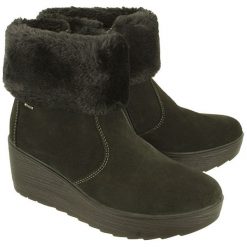 IGI&CO 8777 0/00 nero, botki damskie z membraną. Koturny damskie IGI&CO, bez obcasa, na koturnie, na zamek. Za 479,00 zł.