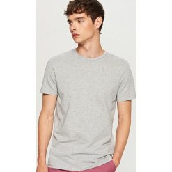 T-shirt z żakardowej dzianiny - Jasny szar. Szare t-shirty męskie Reserved, l, z dzianiny. Za 49,99 zł.