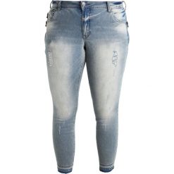 Zizzi SANNA Jeans Skinny Fit light blue denim. Niebieskie jeansy damskie relaxed fit marki Zizzi. W wyprzedaży za 255,20 zł.