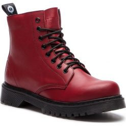 Trapery ALTERCORE - 651D Vegetarian Burgundy. Czerwone trapery damskie Altercore, ze skóry ekologicznej, klasyczne, bez obcasa, bez zapięcia. W wyprzedaży za 249,00 zł.