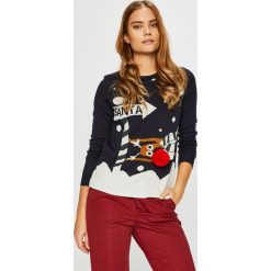 Only - Sweter. Brązowe swetry klasyczne damskie ONLY, m, z dzianiny, z okrągłym kołnierzem. Za 89,90 zł.