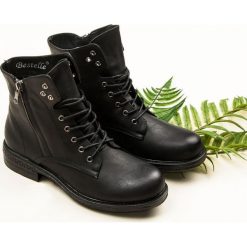 ROCKOWE BOTKI WORKERY. Czarne workery damskie marki Bestelle. Za 65,90 zł.