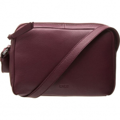 Skórzana torebka w kolorze bordowym - 23 x 15,5 x 8 cm. Czerwone torebki klasyczne damskie BREE, w paski, z materiału. W wyprzedaży za 295,95 zł.