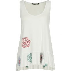 Top Desigual Melisa 19SWTKA2. Białe bluzki damskie Desigual, m, bez wzorów, z elastanu, polo, bez rękawów. W wyprzedaży za 139,00 zł.
