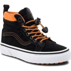 Sneakersy VANS - Ski8-Hi Mte VN0A2XSNUE8 (Mte) Toggle/Orange/Black. Czarne trampki chłopięce Vans, bez wzorów, ze skóry, przed kolano, bez zapięcia. W wyprzedaży za 209,00 zł.
