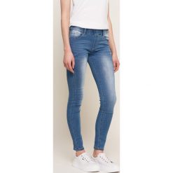 Answear - Jegginsy. Niebieskie legginsy damskie marki ANSWEAR, z bawełny. W wyprzedaży za 79,90 zł.