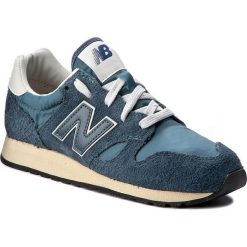Sneakersy NEW BALANCE - U520AB Granatowy. Niebieskie półbuty damskie New Balance, na co dzień, bez wzorów, ze skóry, bez obcasa, na płaskiej podeszwie, bez zapięcia. W wyprzedaży za 299,00 zł.
