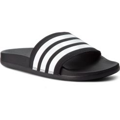 Klapki adidas - adilette Comfort AP9971 Cblack/Ftwwht/Cblack. Czarne klapki damskie Adidas, bez wzorów, ze skóry ekologicznej, bez obcasa. Za 149,00 zł.