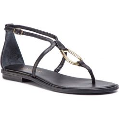Sandały LAUREN RALPH LAUREN - Nanine 802747434001 Black. Czarne klapki damskie marki Lauren Ralph Lauren, bez wzorów, ze skóry ekologicznej, bez obcasa, na obcasie. Za 439,00 zł.