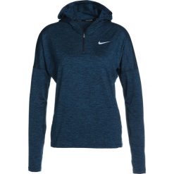 Nike Performance RUNNING HOODY DRY Koszulka sportowa obsidian/blue force/heather/reflective silver. Niebieskie topy sportowe damskie Nike Performance, xs, z elastanu, z długim rękawem. W wyprzedaży za 242,10 zł.