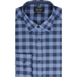 Koszula bexley f2504 długi rękaw slim fit granatowy. Niebieskie koszule męskie Recman, m, z aplikacjami, z bawełny, klasyczne, z klasycznym kołnierzykiem, z długim rękawem. Za 69,99 zł.