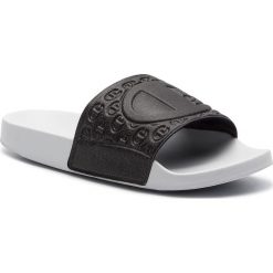 Klapki CHAMPION - Glory S10629-S19-KK001 Nbk/Wht. Czarne klapki damskie Champion, bez wzorów, z tworzywa sztucznego, bez obcasa. W wyprzedaży za 109,00 zł.