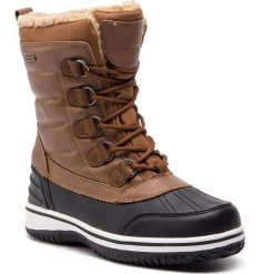 Śniegowce ELBRUS - Hallis Mid Wp Wo's Brown/Black. Pomarańczowe kozaki damskie ELBRUS, z wełny, bez zapięcia. W wyprzedaży za 209,00 zł.