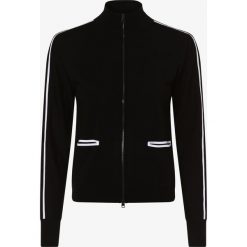 Marc Cain Sports - Kardigan damski z dodatkiem kaszmiru, czarny. Czarne swetry damskie Marc Cain Sports, w paski, z kaszmiru. Za 899,95 zł.