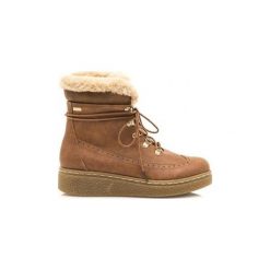 Śniegowce MTNG BOTAS MUSTANG POMPEI TAN. Brązowe buty zimowe damskie mtng. Za 230,62 zł.