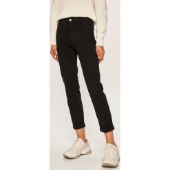 Answear - Jeansy. Czarne jeansy damskie ANSWEAR, s. W wyprzedaży za 99,90 zł.