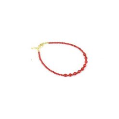 Bransoletka Koral Czerwony gold. Czerwone bransoletki damskie Brazi druse jewelry, z koralem, złote. Za 110,00 zł.