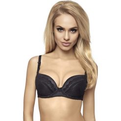 Biustonosze: Biustonosz push-up „Emma” w kolorze czarnym