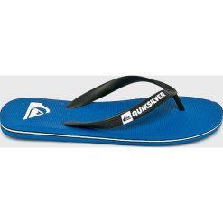 Quiksilver - Japonki. Niebieskie kapcie męskie Quiksilver, bez wzorów, z materiału. W wyprzedaży za 59,90 zł.