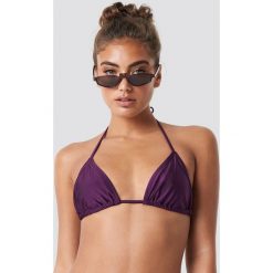 NA-KD Swimwear Góra bikini Shiny Triangle - Purple. Fioletowe bikini NA-KD Swimwear. Za 40,95 zł.