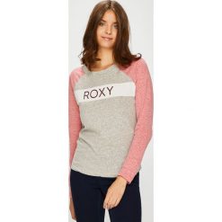 Roxy - Bluzka. Szare bluzki damskie marki Roxy, s, z nadrukiem, z bawełny, z okrągłym kołnierzem, bez rękawów. W wyprzedaży za 119,90 zł.