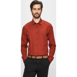 Scotch & Soda - Koszula. Pomarańczowe koszule męskie marki Scotch & Soda, s, z bawełny, klasyczne, z klasycznym kołnierzykiem, z długim rękawem. Za 299,90 zł.