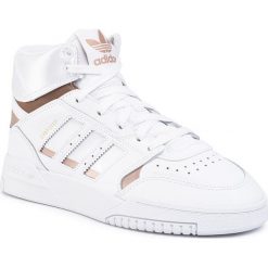 Buty adidas - Drop Step J EF7155 Ftwwht/Coppmt/Ftwwht. Białe buty dziewczęce komunijne Adidas, bez zapięcia. Za 279,00 zł.