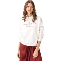 Pepe Jeans Kara Bluza Biały. Białe bluzy damskie Pepe Jeans, s, z haftami, z bawełny, bez rękawów, bez kaptura. Za 262,95 zł.
