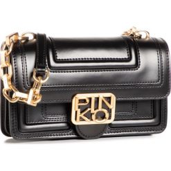 Torebka PINKO - Logo Mini Icon Classique Cl. Al 20-21 PLTT 1P21S4 Y6JL Black Z99. Czarne listonoszki damskie Pinko, bez wzorów, ze skóry, bez dodatków. Za 1299,00 zł.