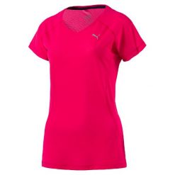 Puma Koszulka Core-Run S S Tee W Sparkling Cosmo S. Różowe topy sportowe damskie do fitnessu Puma, s. W wyprzedaży za 79,00 zł.