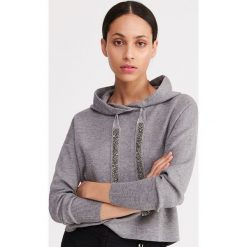 Bluza z dzianiny swetrowej - Szary. Szare bluzy damskie Reserved, s, bez wzorów, z dzianiny, bez rękawów, bez kaptura. Za 119,99 zł.