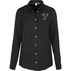 Topy sportowe damskie: Bluzka- Comfort fit – w kolorze czarnym