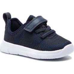 Sneakersy CLARKS - Ath Flux T 261412696 Navy. Niebieskie trampki chłopięce marki Clarks, bez wzorów, ze skóry ekologicznej, na rzepy. Za 179,00 zł.