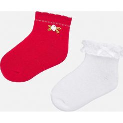 Mayoral - Skarpetki dziecięce (2-pack). Czerwone skarpetki dziewczęce Mayoral, z elastanu. Za 41,90 zł.