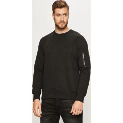 Brave Soul - Bluza. Czarne bluzy męskie Brave Soul, s, bez wzorów, z bawełny, z okrągłym kołnierzem, bez rękawów, bez kaptura. Za 69,90 zł.